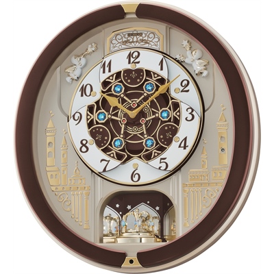 melodies marionette 44cm wanduhr melodien analogen shuts seikoclocks