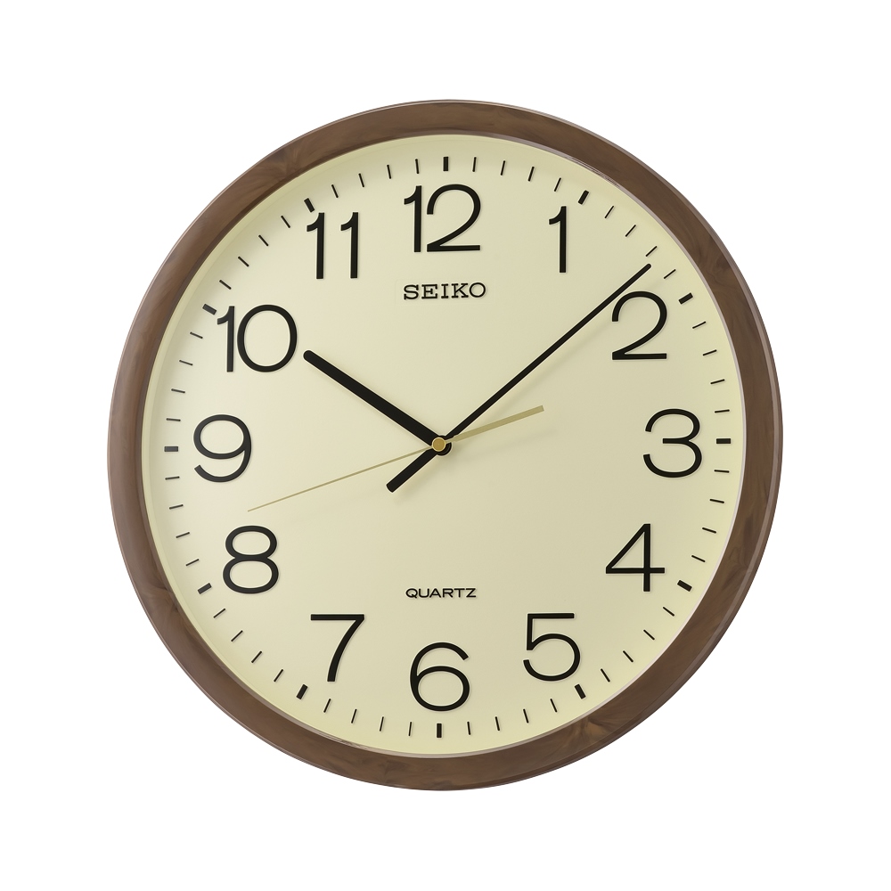 Réveil Seiko QHP011A - Motif Bois, Réveil Musical 2 Mélodies, Répétition, Secondes Silencieuses